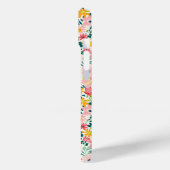 Koraal Ditsy Bloemen Monogram Case-Mate iPhone Case (Achterkant / Links)