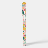 Koraal Ditsy Bloemen Monogram Case-Mate iPhone Case (Achterkant / Links)