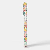 Koraal Ditsy Bloemen Monogram Case-Mate iPhone Case (Achterkant / Links)