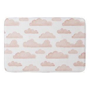 Koraal Droomtijd Waterverf Wolken Bad Mat