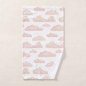 Koraal Droomtijd Waterverf Wolken Handdoek (Handdoek)