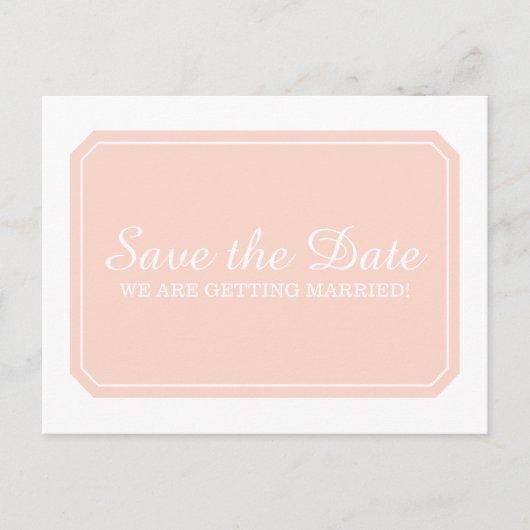 Koraal eenvoudig Elegant sparen het Briefkaart van (Voorkant)