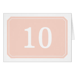Koraal Eenvoudig elegant tabelnummer Kaart
