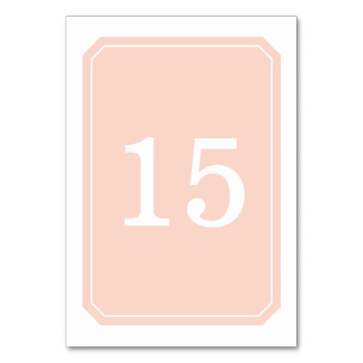 Koraal Eenvoudig elegante Kaart (Voorkant)