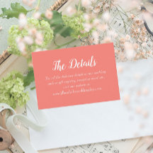 Koraal Eenvoudige Stijl Trouwdetails