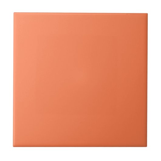 Koraal effen kleur tegeltje (Voorkant)