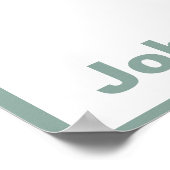 Koraal Elegant Floral Baby shower Party Banner Poster (Hoek)