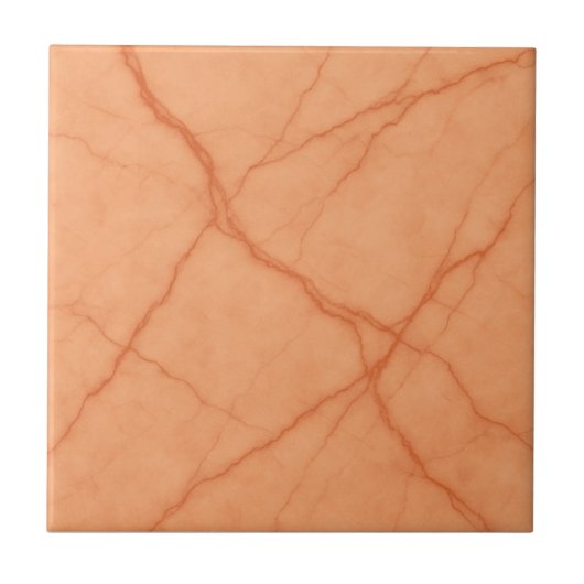Koraal Ember Vein – Warm Marble Effect Tegel Tegeltje (Voorkant)
