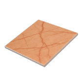 Koraal Ember Vein – Warm Marble Effect Tegel Tegeltje (Zijkant)