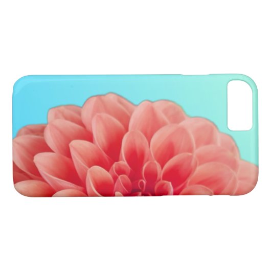Koraal en Aqua Blue II Case-Mate iPhone Case (Achterkant (Horizontaal))