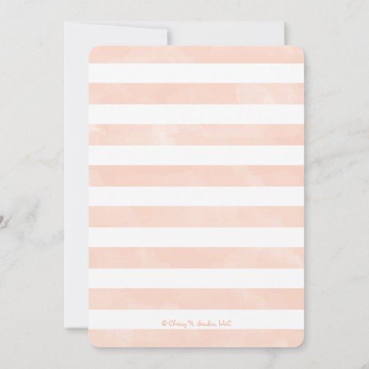 Koraal en Aqua Caduceus Nursing School Afstuderen Kaart (Achterkant)