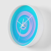 Koraal en Aqua Spiral Abstract hedendaags (Hoek)