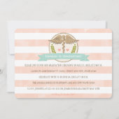 Koraal en Aqua Vet School Graduation Aankondiginge Kaart (Achterkant)