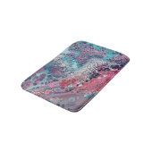 Koraal en asqua Acrylkleurig Abstract Badmat (Gekanteld)