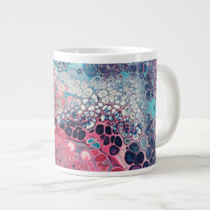 Koraal en asqua Acrylkleurig Abstract Grote Koffiekop