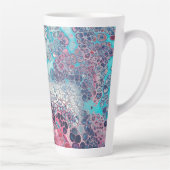 Koraal en asqua Acrylkleurig Abstract Latte Mok (Rechts)