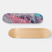 Koraal en asqua Acrylkleurig Abstract Persoonlijk Skateboard (Horizontaal)