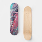 Koraal en asqua Acrylkleurig Abstract Persoonlijk Skateboard (Voorkant)