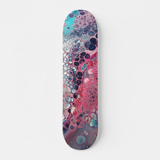 Koraal en asqua Acrylkleurig Abstract Persoonlijk Skateboard (Voorkant)