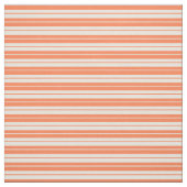 Koraal en beige gekleurd in striped/Lined Pattern Stof (Swatch)