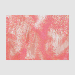 Koraal en beige splatter tissuepapier