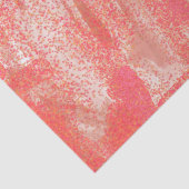 Koraal en beige splatter tissuepapier (Detail)