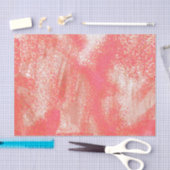 Koraal en beige splatter tissuepapier (Craft)