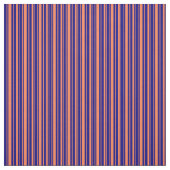 Koraal- en blauwe strepen stof (Swatch)