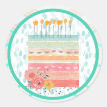 Koraal en Blauwgroen Cake Bruiloft Favor Party Sti