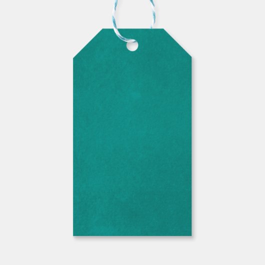 Koraal en Blauwgroen gradiënt zoet 16 verjaardag D Cadeaulabel (Achterkant)