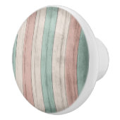 Koraal- en Blauwgroen Nautische band Keramische Knop (Rechts)