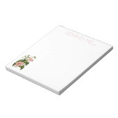 Koraal- en Cream Morning Glory-laptop Notitieblok (Linkerzijde)