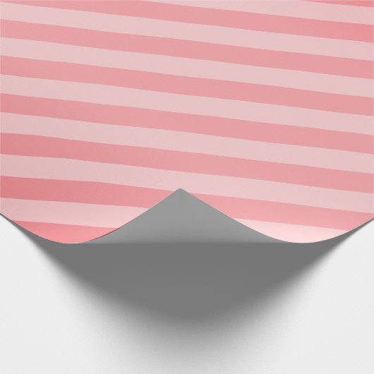 Koraal- en diagonaalbanden cadeaupapier (Hoek)