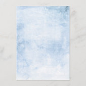 Koraal en Dusty Blue Wedding Informatie Gast Informatiekaartje (Achterkant)