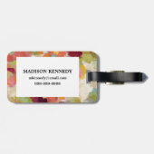 Koraal en Emerald Garden Bagagelabel (Achterkant horizontaal)