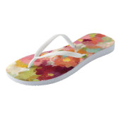 Koraal en Emerald Garden Teenslippers (Schuin)