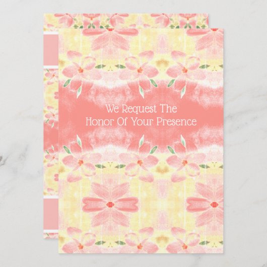 koraal en geel (Voorkant / Achterkant)