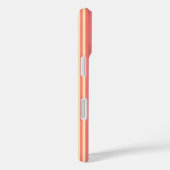 Koraal en geel gestreept als snoepgoed Case-Mate iPhone case (Achterkant / Rechts)