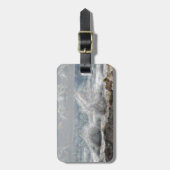 Koraal en golven bagagelabel (Voorkant verticaal)