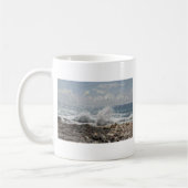 Koraal en golven koffiemok (Links)