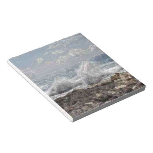 Koraal en golven notitieblok (Schuin)