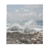 Koraal en golven notitieblok (Voorkant)