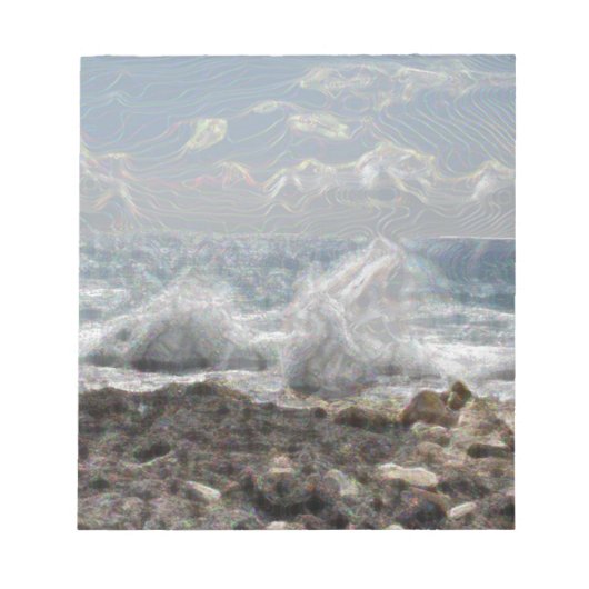 Koraal en golven notitieblok (Voorkant)