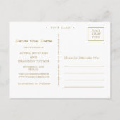 Koraal- en goudcirkels redden het Date Briefkaart (Achterkant)