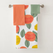 Koraal en gouden dikkop bad handdoek (Insitu)