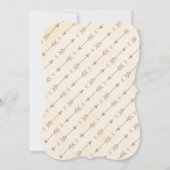 Koraal en Gouden Dreamcatcher Bruiloft Kaart (Achterkant)