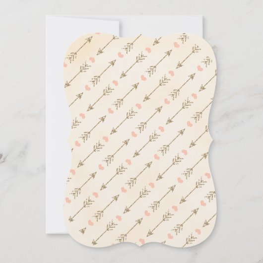 Koraal en Gouden Dreamcatcher Bruiloft Kaart (Achterkant)