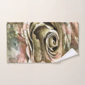 Koraal en grijs artistiek Romantisch Roos Bad Handdoek (Handdoek)