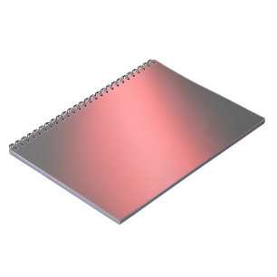 Koraal en grijs maanlicht ombre effect notitieboek