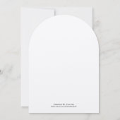 Koraal en grijze  vogels Cherry Wedding Invite Kaart (Achterkant)